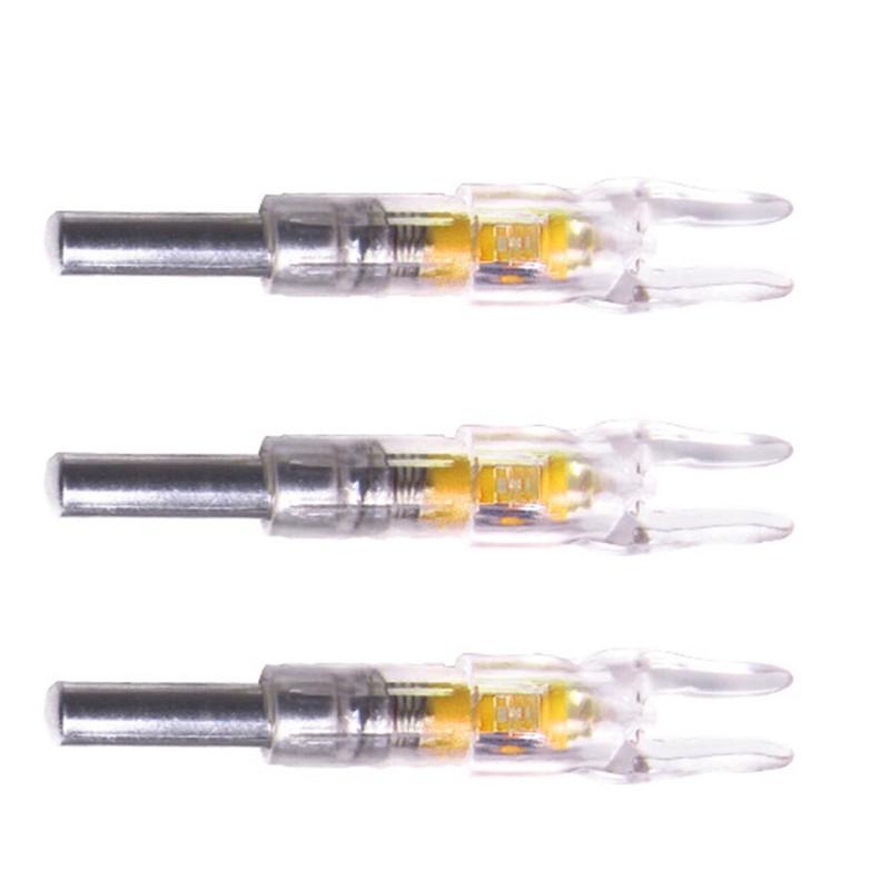 3PCS Lighted Arrow Nocks PC LED Lighted Archery Hunting Shooting