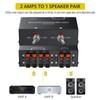 PROZOR Amplifier Speaker Selector Switch - 2(1)-In-1(2)-Out Bi-Directional Switcher Support