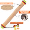 Mepple Adjustable Wooden Rolling Pin with 4 Removable Thickness Rings，Great