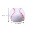 Ipetboom Portable Baseball Shaped Plush Storage Bag Organizer with Seating
