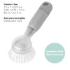 Vigar Rengo Soap Dispensing Dish Brush, Grey