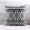Modern Homes Black and White Throw Pillow Covers 16x16 inches;