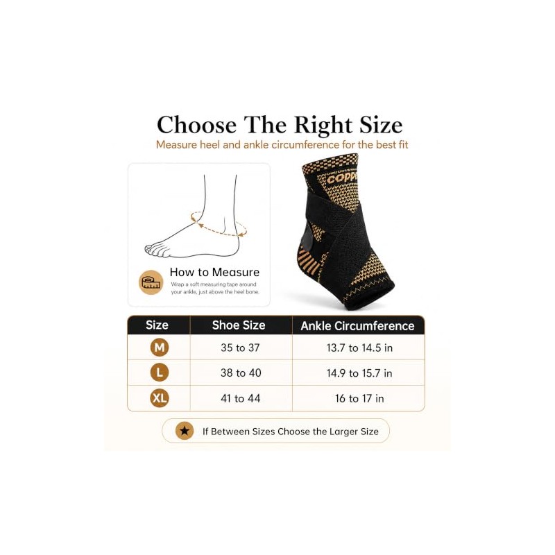 Jiangyun Ankle Brace 2 Pack, Adjustable Compression Stabiliser