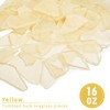 Versatile Sea Glass for Crafts - 16oz Yellow Frosted Dyed