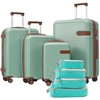 Campfun Luggage Set 4 Piece, Carry On Luggage Set 16/20/24/28