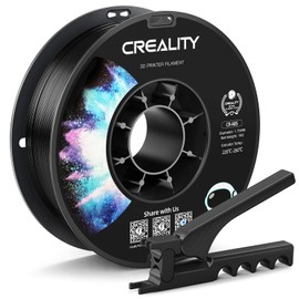 Creality ABS Filament 1.75mm Black 3D Printer Filaments, 1kg(2.2lbs) Neatly-Wound Spool, Strong, Durable, Good Heat Resistant, Less Odor, Dimensional Accuracy±0.03mm, Fit Most FDM 3D Printers, Black