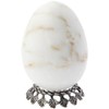 Bard's Pewter Egg Stand/Holder -Leaf Motif, 1.125" diameter, Pack of