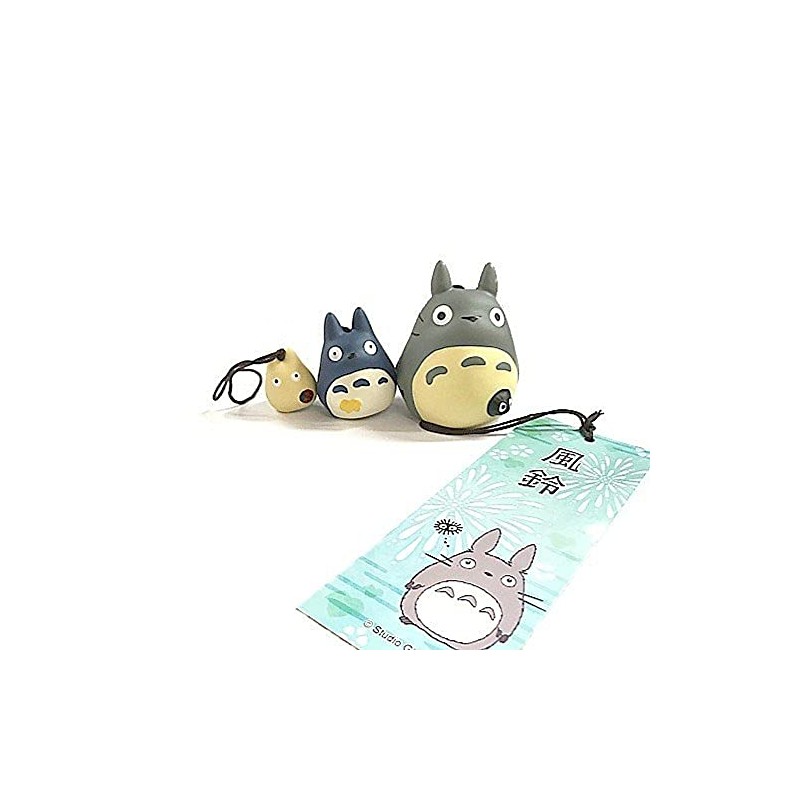 となりのトトロ 3連風鈴 大中小トトロならび