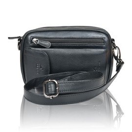 Leather Wrist Bag for Unisex Made of Cowhide Leather 21- (147A) Men's Bag Genuine Leather Bag, black