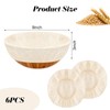 Bcxfbxd 6 Pcs Bread Basket Liner Cloth 9 Inch Round