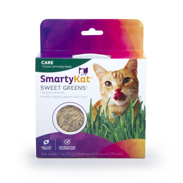 SmartyKat Sweet Greens Cat Grass Seed Grow Kit - 1 Ounce