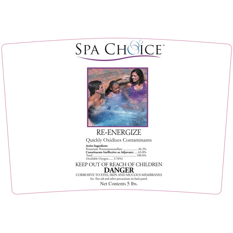 SpaChoice 5-Pounds 2-Pack Premium Re-Energize Spa Shock, Hot Tub Shock,