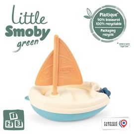 Smoby Little Green 140601WEB Sailing Boat Toy for Experiencing Biodegradable Plastic