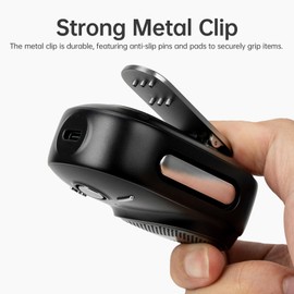 Divoom Itour-S Portable Mini Wearable Bluetooth Speaker, Big Audio and Punchy Bass,Clip-On Design, IP67 Waterproof and Dustproof,10 Hours Playtime,Speaker for Home Travel Office and Outdoors (Black)