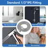 RUMOSE 98 inches Shower Hose Extra Long Stainless Steel Shower
