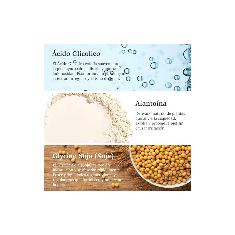 PURIFECT SUERO FACIAL EXFOLIANTE ILUMINADOR ACIDO GLICOLICO 95% NATURAL 30ML/1OZ
