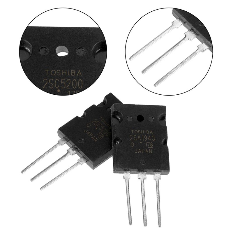 5 Pairs Amplifier Transistor Audio Transistor 2SA1943 2SC5200 A1943 C5200