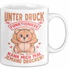 Sarkastischer Teddybär Tasse Geschenk Lustige Geschenkidee Unter Druck Arbeite Ich