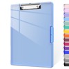 Piasoenc Clipboard with Storage, 8.5x11 Clip Boards with 2 Storage