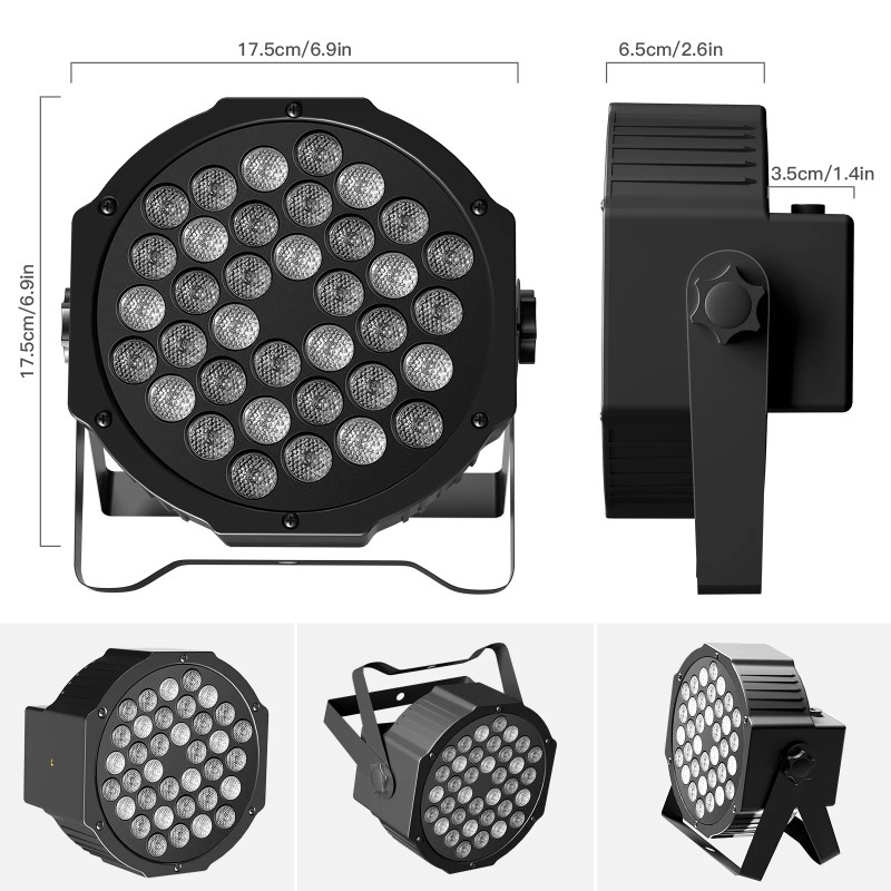 Stage 36 Leds PARs RGB 72W DMX 512 Club Dj