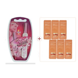 Dorco Shy Pocket Eyebrow Razor x 1 + Sulwhasoo Concentrated Ginseng Renewing Cream Perfecting Rich Pouch 1ml x 6 sheets / 도루코 샤이포켓 눈썹면도기 1개 + 설화수 자음생크림 퍼펙팅 리치 파우치 1mlx6장