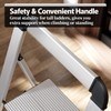 KINGRACK Aluminium 5 Step Ladder, Lightweight Step Stool with Non-Skid