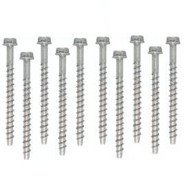 Merriway BH03044 Self Tapping Concrete/ Masonry Bolt M6 x 100 -10 Pcs