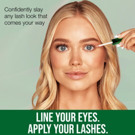 DUO Line It Lash It Clear Lash Adhesive, Hemp-Infused Precision Glue Eyeliner for Strip, Individuals, & Magnetic False Eyelashes, 0.12 Oz