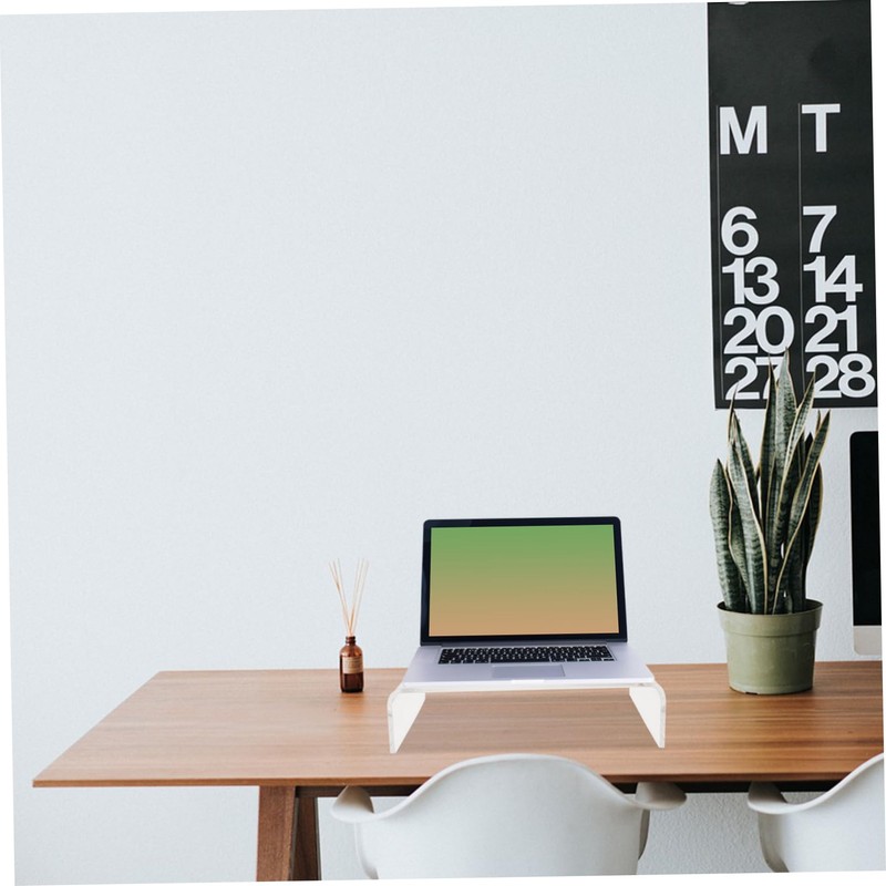 Operitacx Elevated Monitor Stand Acrylic Computer Riser Acrylic Laptop Stand