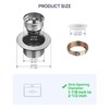 Sepaitek 2" Stainless Steel RV Sink Drain Strainer Basket, Prep
