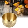 Brass Tea Cup Exquisite Embossed Patterns Retro European Small Coffee