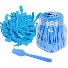 AMT 110 PCS Cosmetic Spatula, 2.5" Make Up Disposable Plastic Spatula, Facial Cream Mask Scoop, Skin Care Plastic Spoon for Mixing & Sampling (110 PCS)