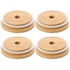 LATRAT Pack of 4 Mason Jar Lids, Replacement Lid Made