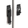 INIRET Barn Door Latches，4.33”x 3.23” Matte Black Stainless Steel barn