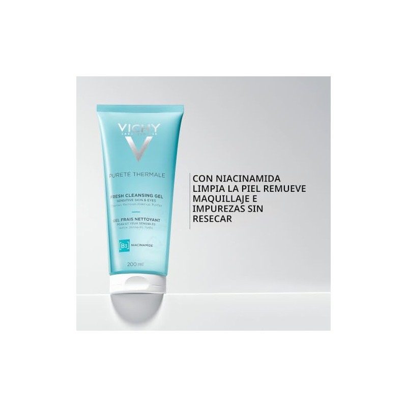 VICHY Pureté Thermale Gel Limpiador Fresco Para Pieles Sensibles
