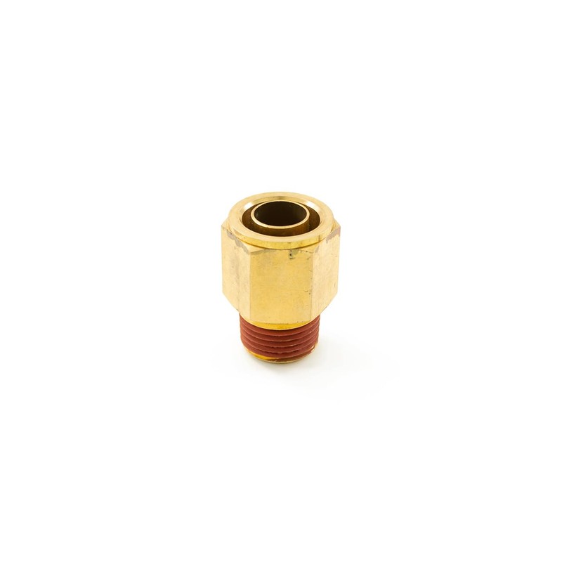 1/2" Male NPT to 3/4" PTC Brass Air Line Push