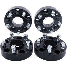 DCVAMOUS 4PC Black 5x108 Hubcentric Wheel Spacers 1.5 Inch 12x1.5 Studs Compatible with Ford 5 Lug 2012-2018 Focus | 2013-2020 Fusion | 1986-2007 Taurus | 2021-2022 Bron-co Sport | 2013-2022 Escape