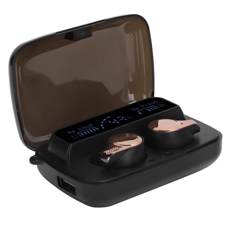 Wireless Bluetooth Headset Dual Ear Mini Touch Sports Earphones with