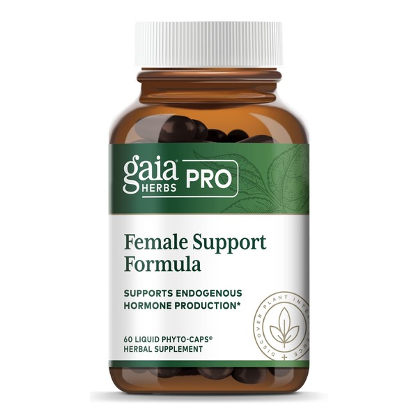 Gaia PRO Female Hormone Formula - Menopause Supplement for Women - with Vitex, Organic Black Cohosh & St. John’s Wort - 60 Vegan Liquid Phyto-Capsules (60 Servings)