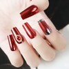2 Boxes Red Chrome Nail Powder Metallic Mirror Effect Holographic