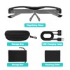 200% Magnifying Glasses with Light, Rechargeable LED Lighted Magnifying Eyewear,Flip-top