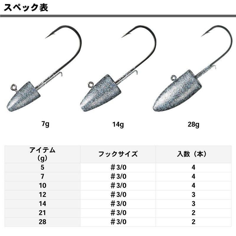 Daiwa 929417 Chivas Jig Head SS10g #3/0
