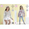 King Cole 5422 Knitting Pattern Girls Easy Lace Cardigans in