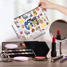 WCGXKO School Custodian Gift We Love Our School Custodian Zipper Pouch Makeup Bag (B-LoveCustodian CA)