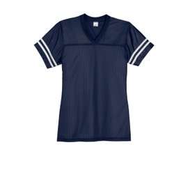 SPORT-TEK Women's PosiCharge Replica Jersey LST307, True Navy/White, 3X-Large