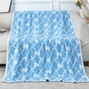 50" x 60" Bed Throw Blanket, Bow Pattern Throw Blanket