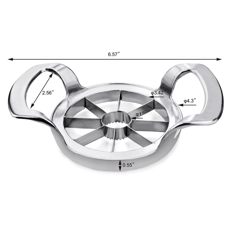 New Star Foodservice Heavy Duty Commercial Apple Corer and Divider,