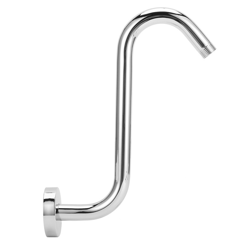 NPT1/2 Shower Arm SShape 8in Stainless Steel Electroplating Shower Head