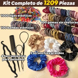 1209pzs Accesorios Para Cabello Scrunchies Donas Ligas Banda