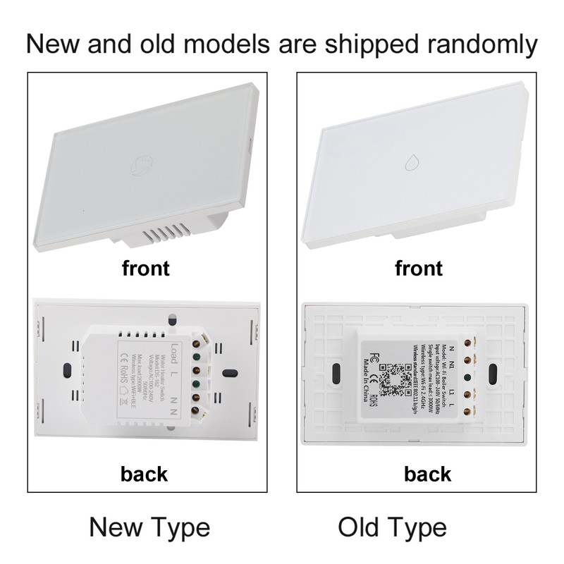 WiFi Boiler Water Heater Switch US Style Horizontal Version Remote